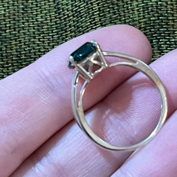 Chuck Clemency Green Emerald Sterling Silver 925 Designer Size 5 3/4 Ring - Picture 4 of 6